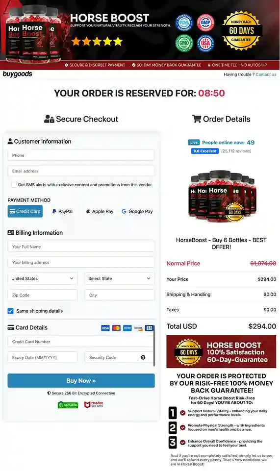 Horse Boost BuyGoods Secure Payment